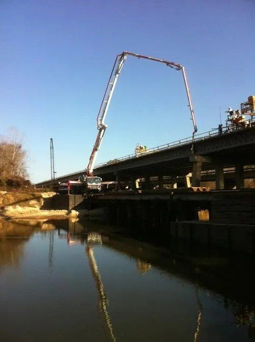 Crane Near Bridge — Baton Rouge, LA — Teague Rental Equipment LLC