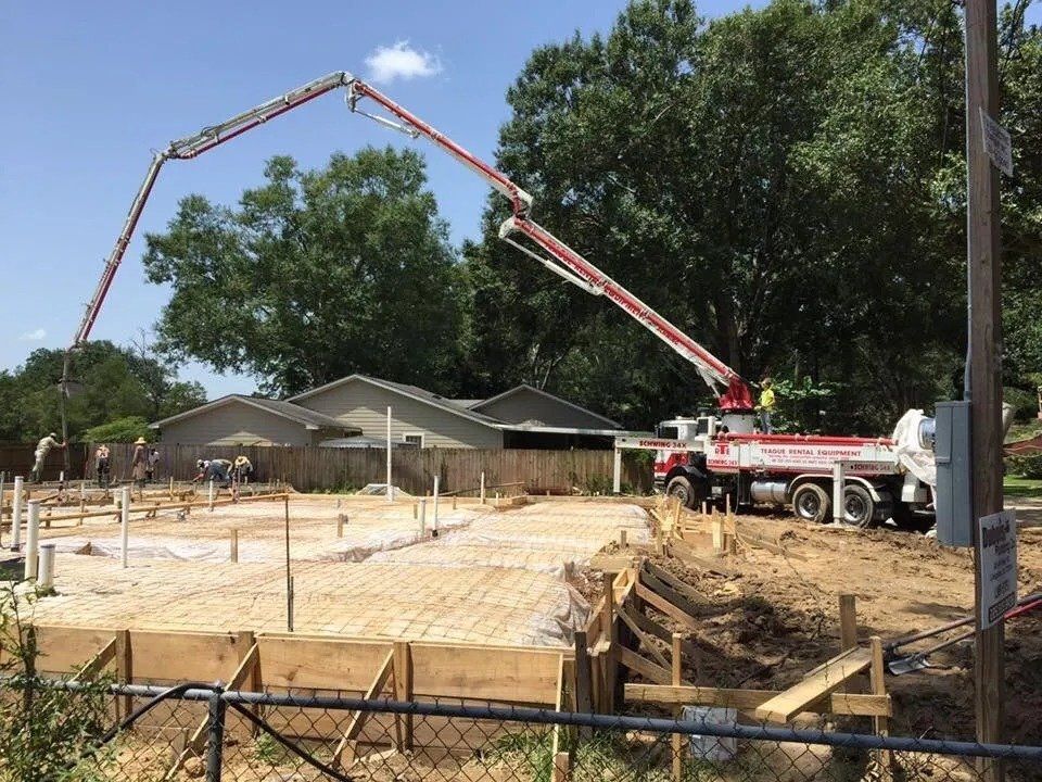 Construction On A Lot — Baton Rouge, LA — Teague Rental Equipment LLC