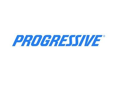Progressive logo in blue text on a white background.