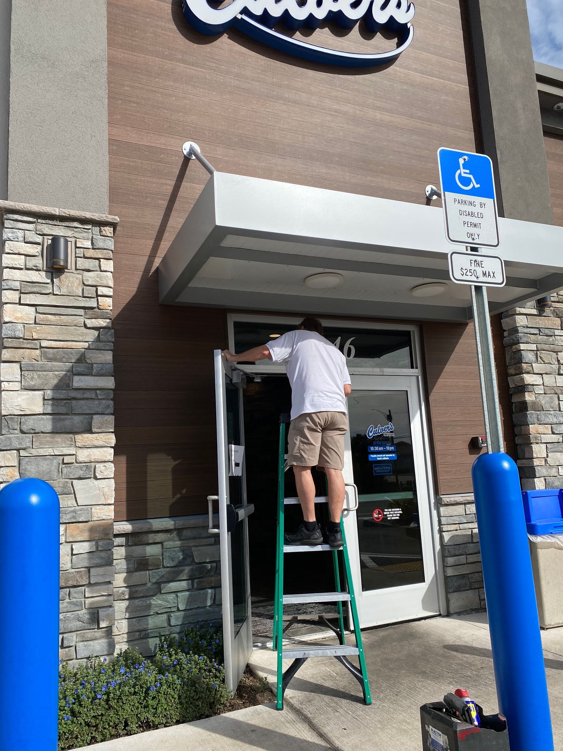 Big Grocery Store store front doors - Lakeland, FL - AA Action Door Repair