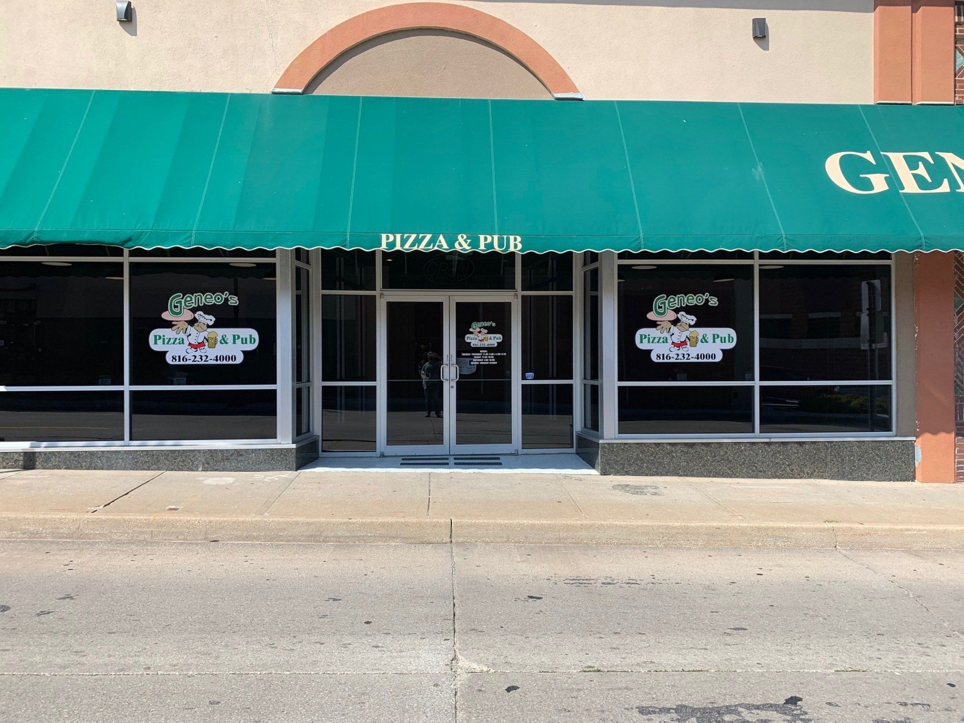 Pizza & Pub Awning