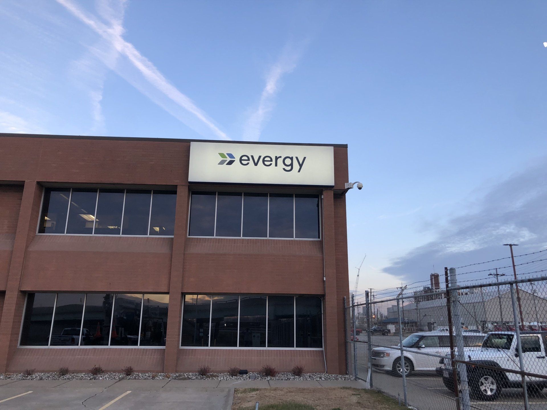 Evergy Building Neon Sign