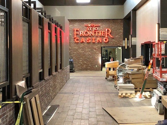 St Jo Frontier Casino Neon Sign