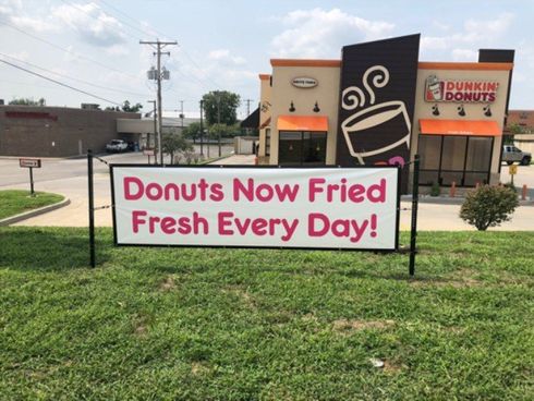 Dunkin Donuts Banner