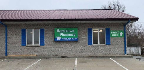 Hometown Pharmacy Building Sign