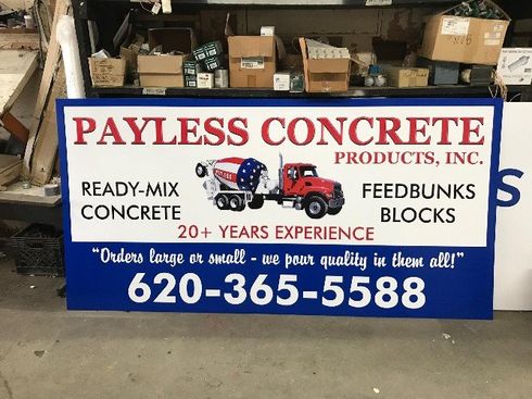 Payless Concrete Decal