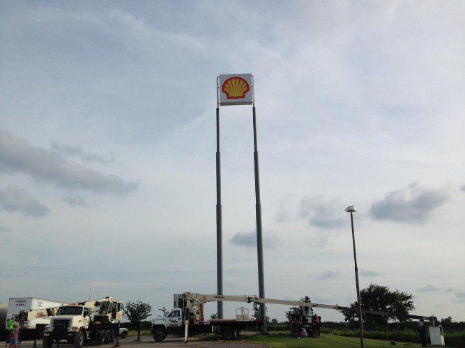 Shell Gas Pole Sign