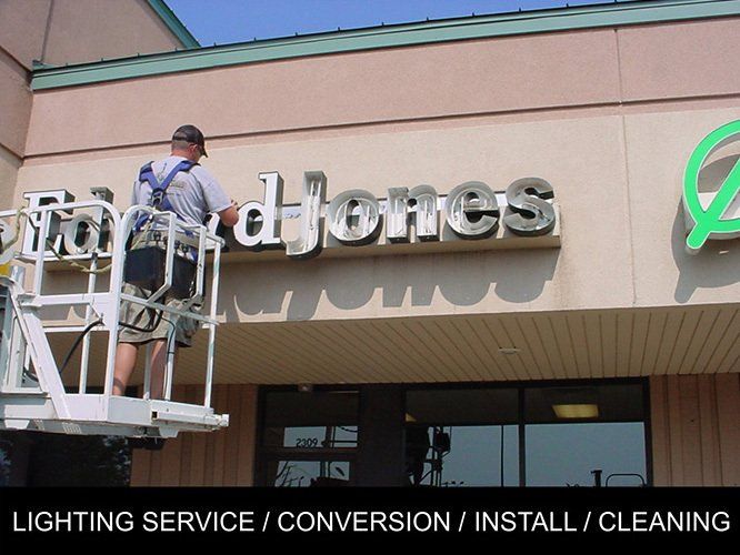 Edward Jones Light Install