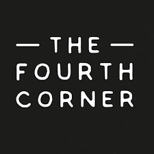 The fourth corner logo is white on a black background.