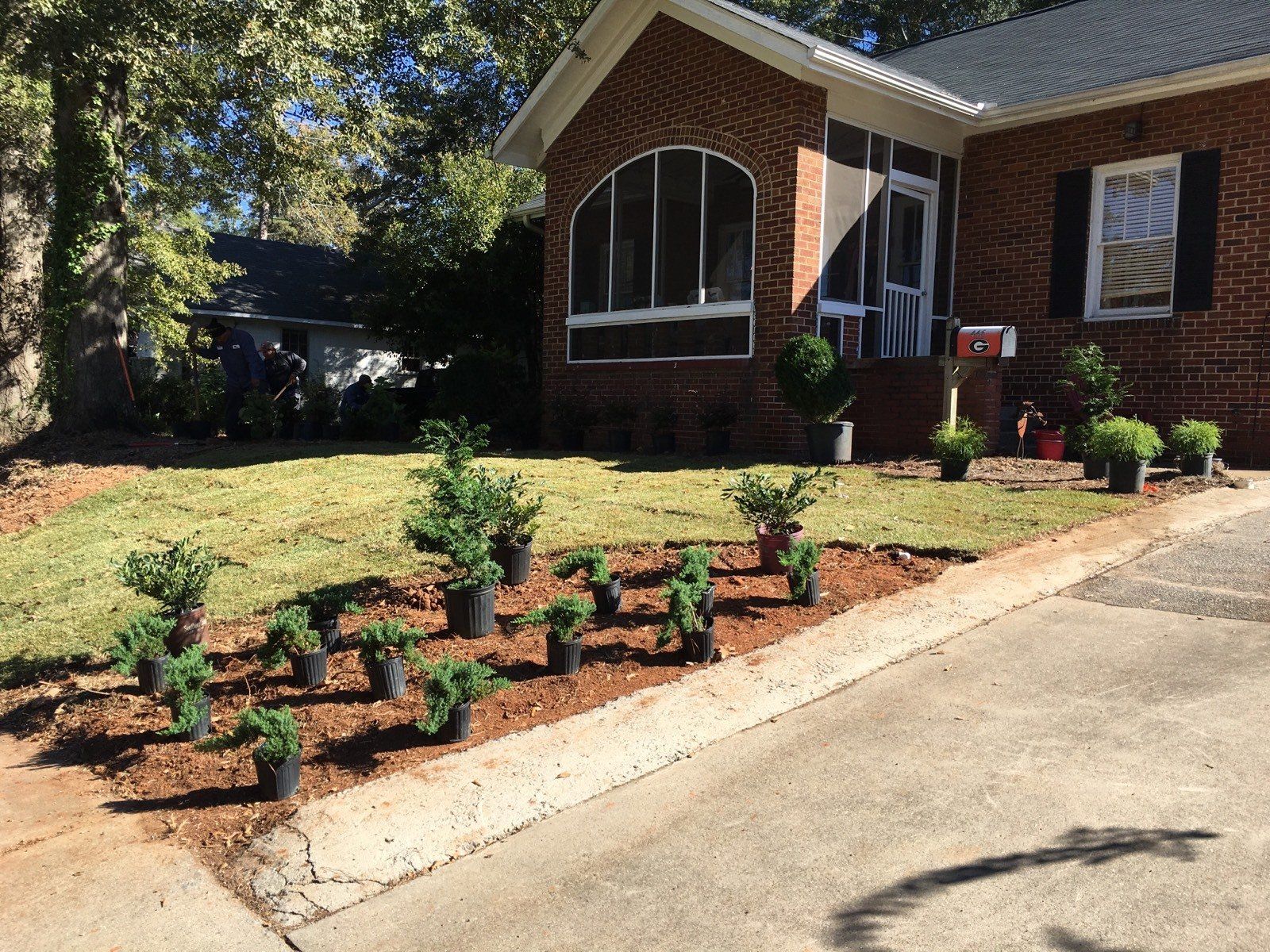 Small Plants On House Front — Watkinsville, GA — Four Seasons Lawn Maintenance