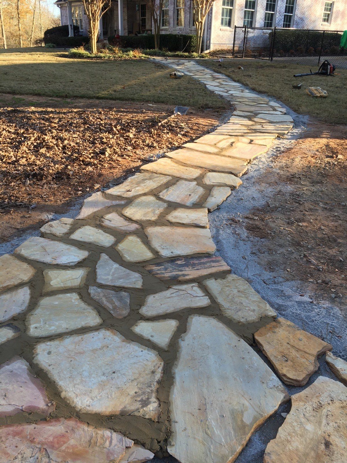 Stone Pathway — Watkinsville, GA — Four Seasons Lawn Maintenance