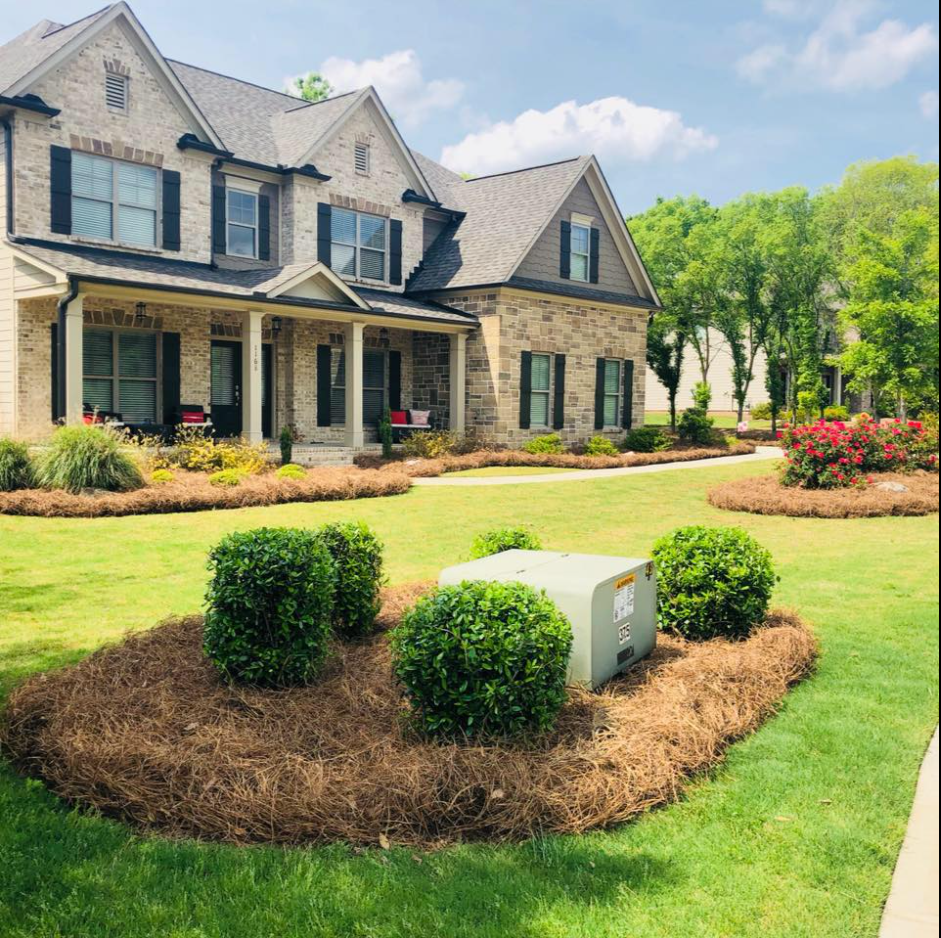 Garden With Bush — Watkinsville, GA — Four Seasons Lawn Maintenance