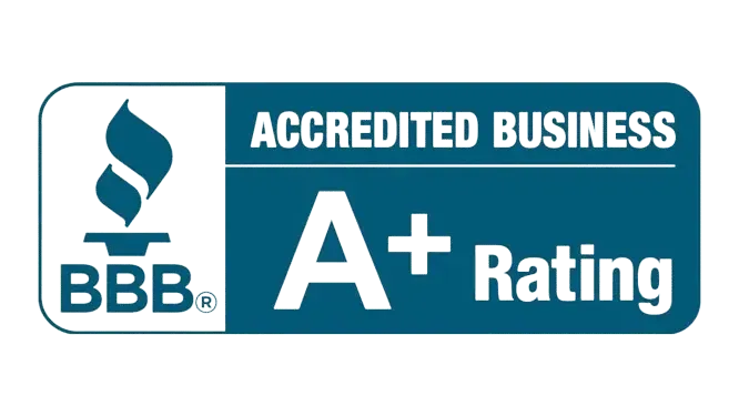 better business bureau Accredited business A+ Rating logo
