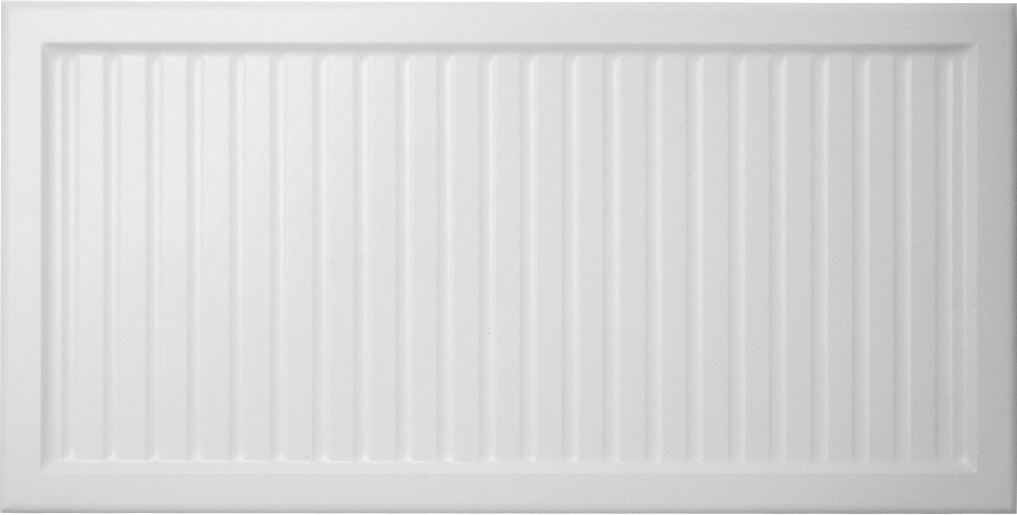 White Reeded Slim Door & Drawer Front Style