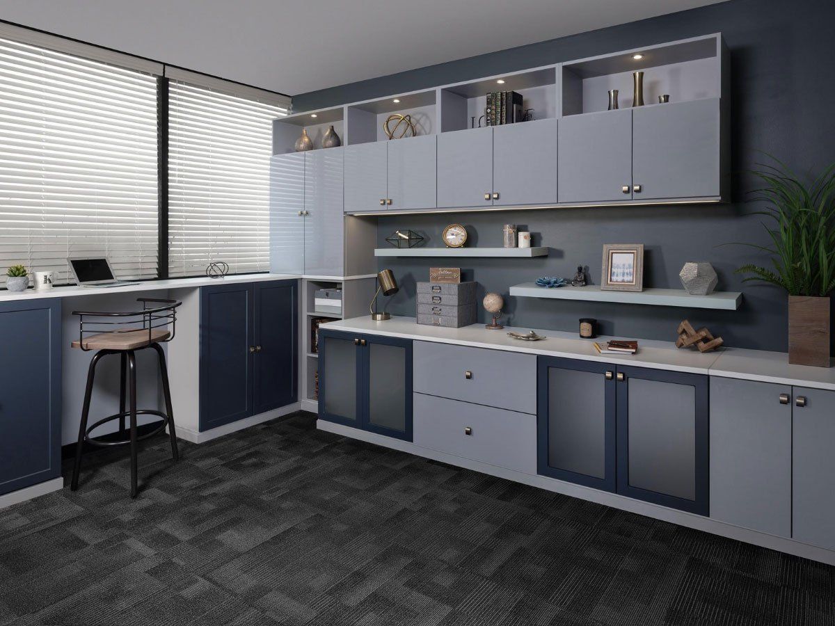 Custom Home Office Cabinet System