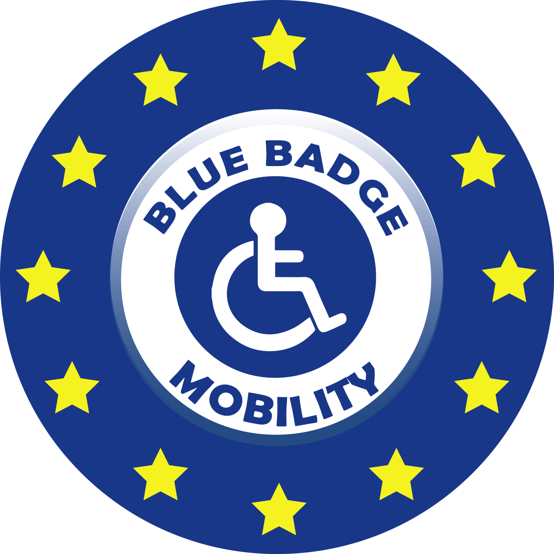 our blue badge mobility logo