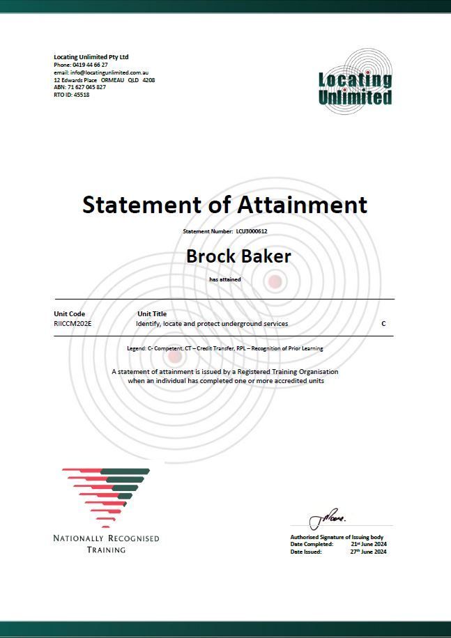 RIICCM202E — Found It Down Under in Gympie, QLD