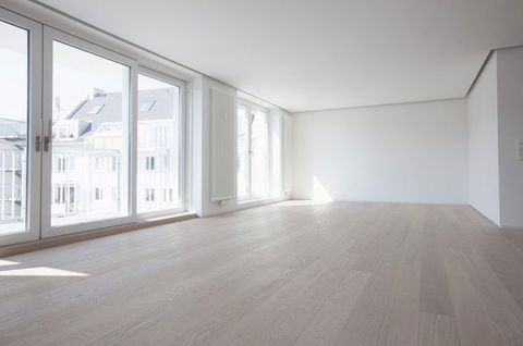 Empty living room in modern apartment