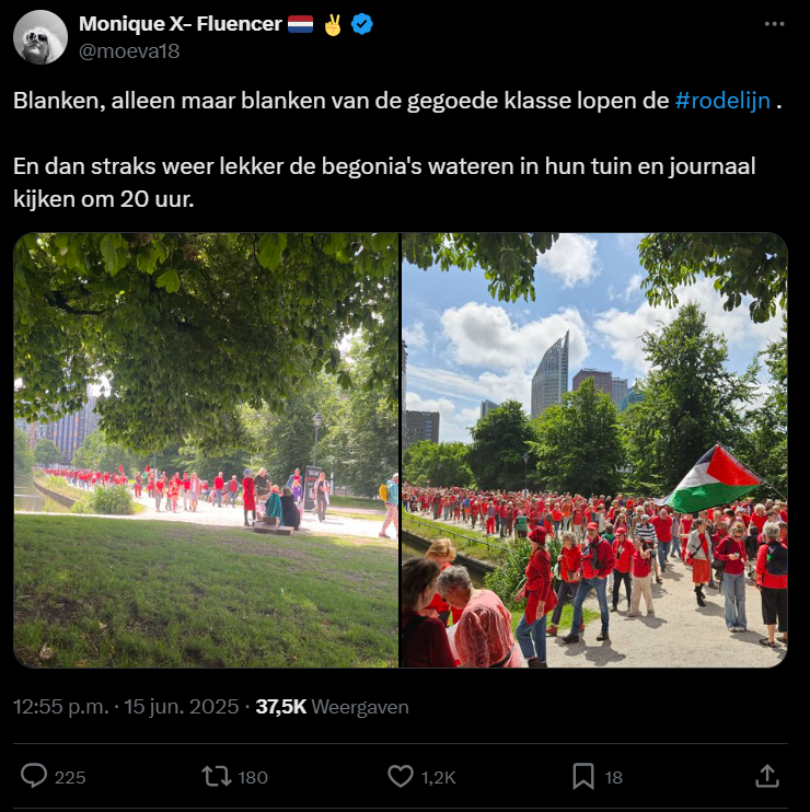 Rode Lijn-demonstratie in Den Haag