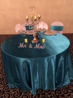 Bride and Groom Table at Wedding Reception-Banquet Catering-Clearwater, Florida