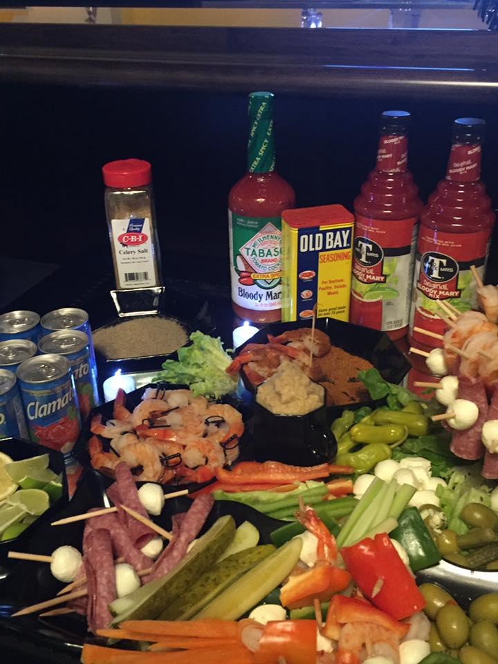 Bloody Mary Spread at Cafe Catering-Banquet Catering-Clearwater, Florida