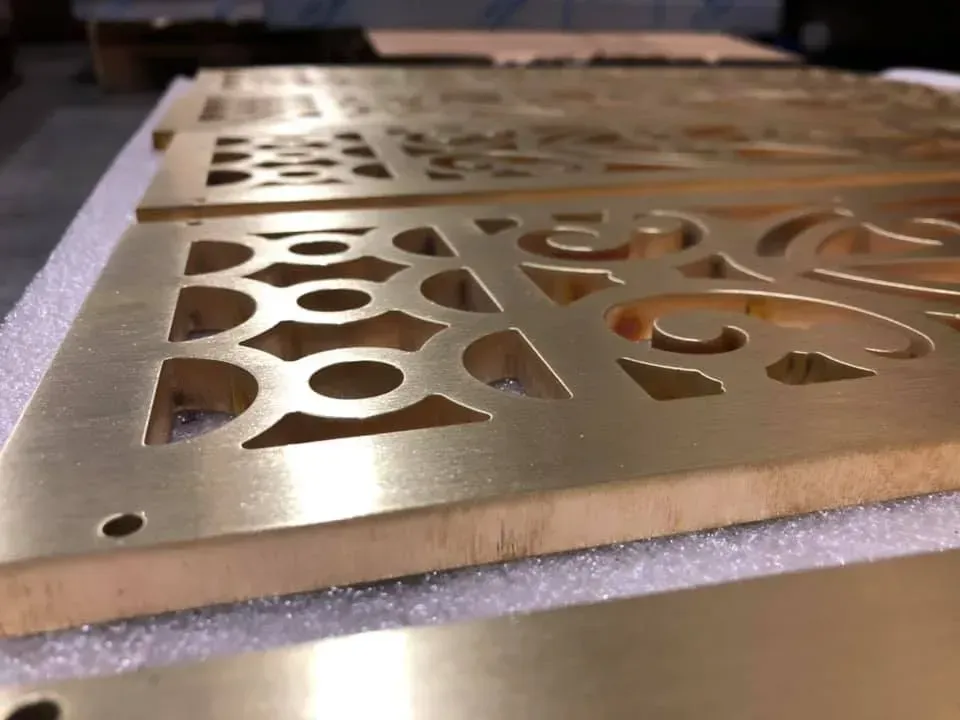 10.0mm Brass Laser Cutting Project