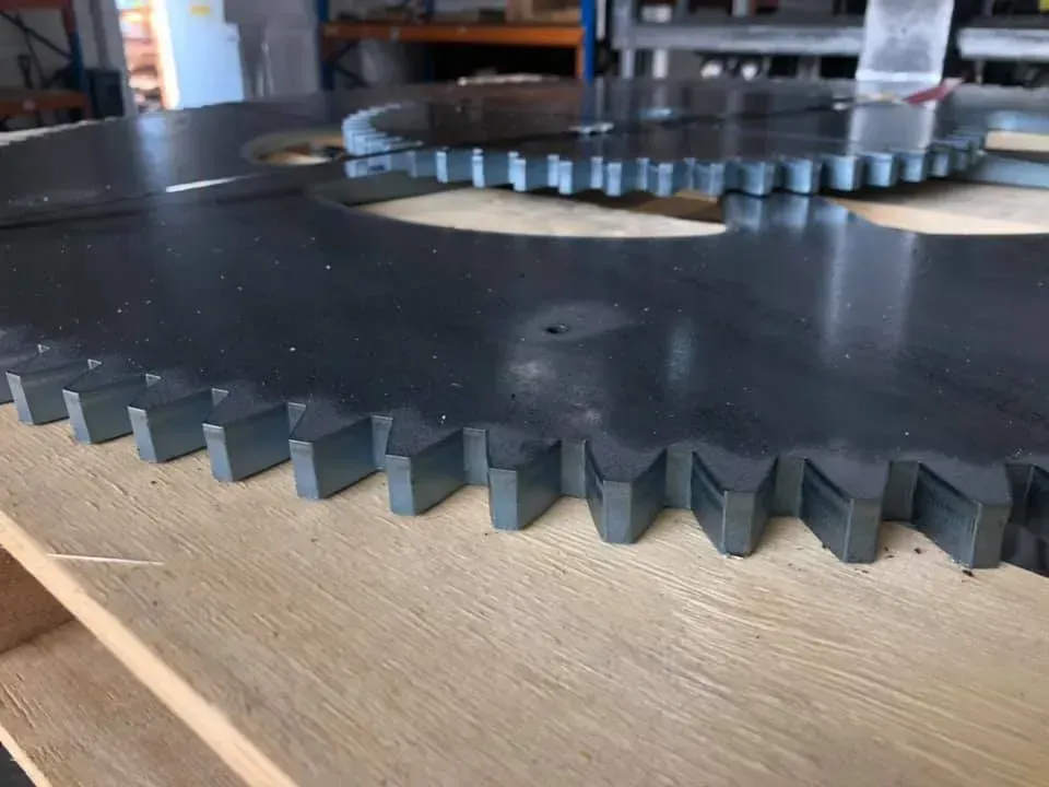 Trumpf fibre laser gear profiles.