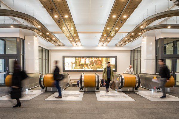 project in Wynyard Train Station, Sydney