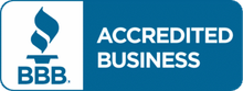 a BBB Logo that says accredited business on it.
