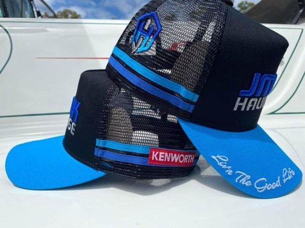 JMAK HAULAGE LIV'N THE GOOD LIFE TRUCKER CAP — JMAK Haulage & Landscapes Supplies In Falls Creek, NSW