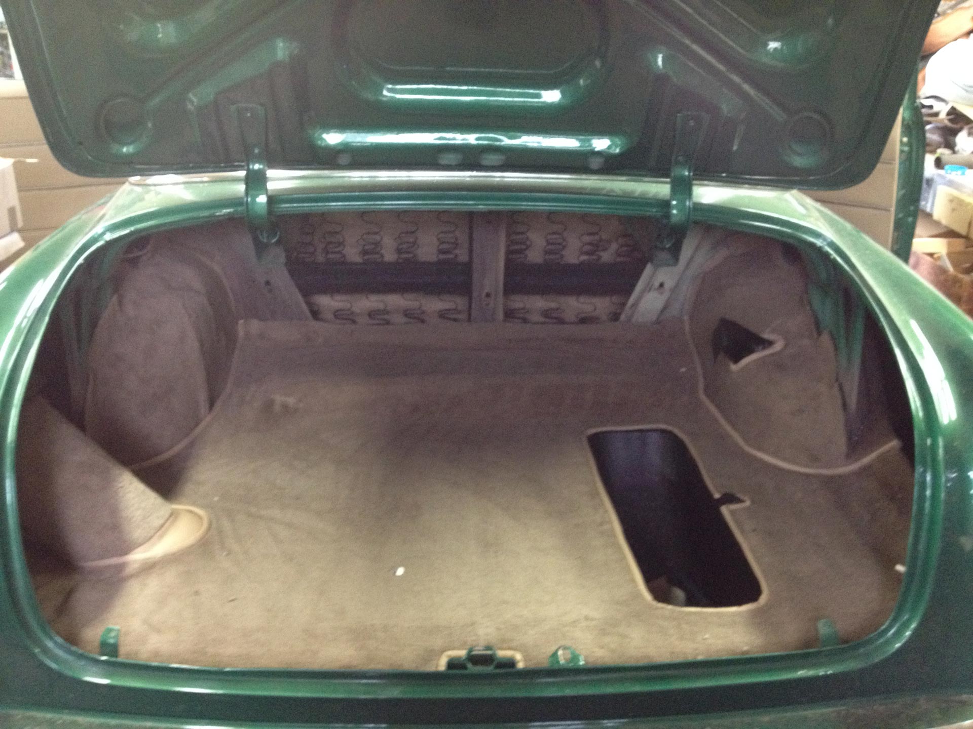After car trunk interior replacement