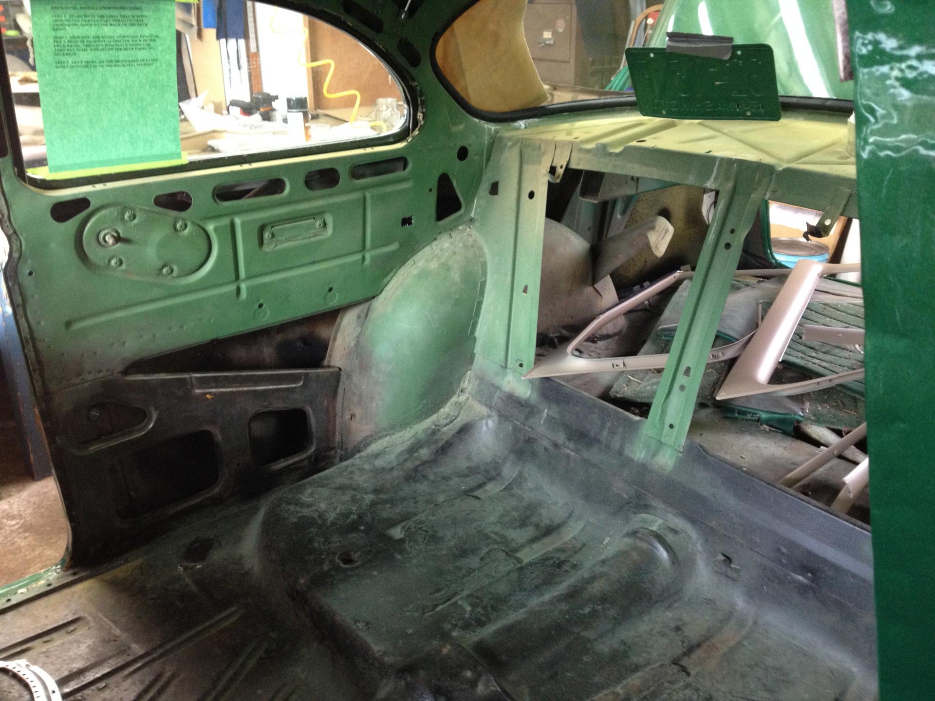 Before car trunk Interior replacement