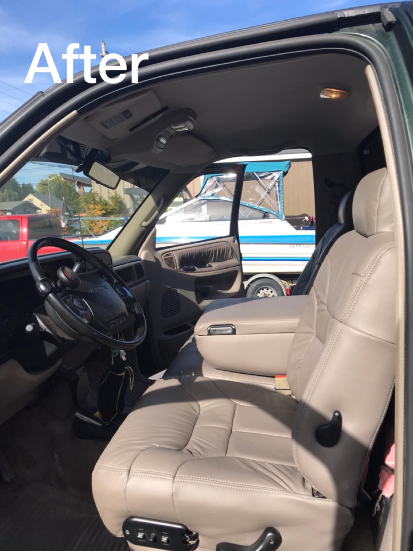 After new upholstery