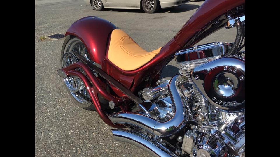 Newly Upholstered Motorcycle Seat