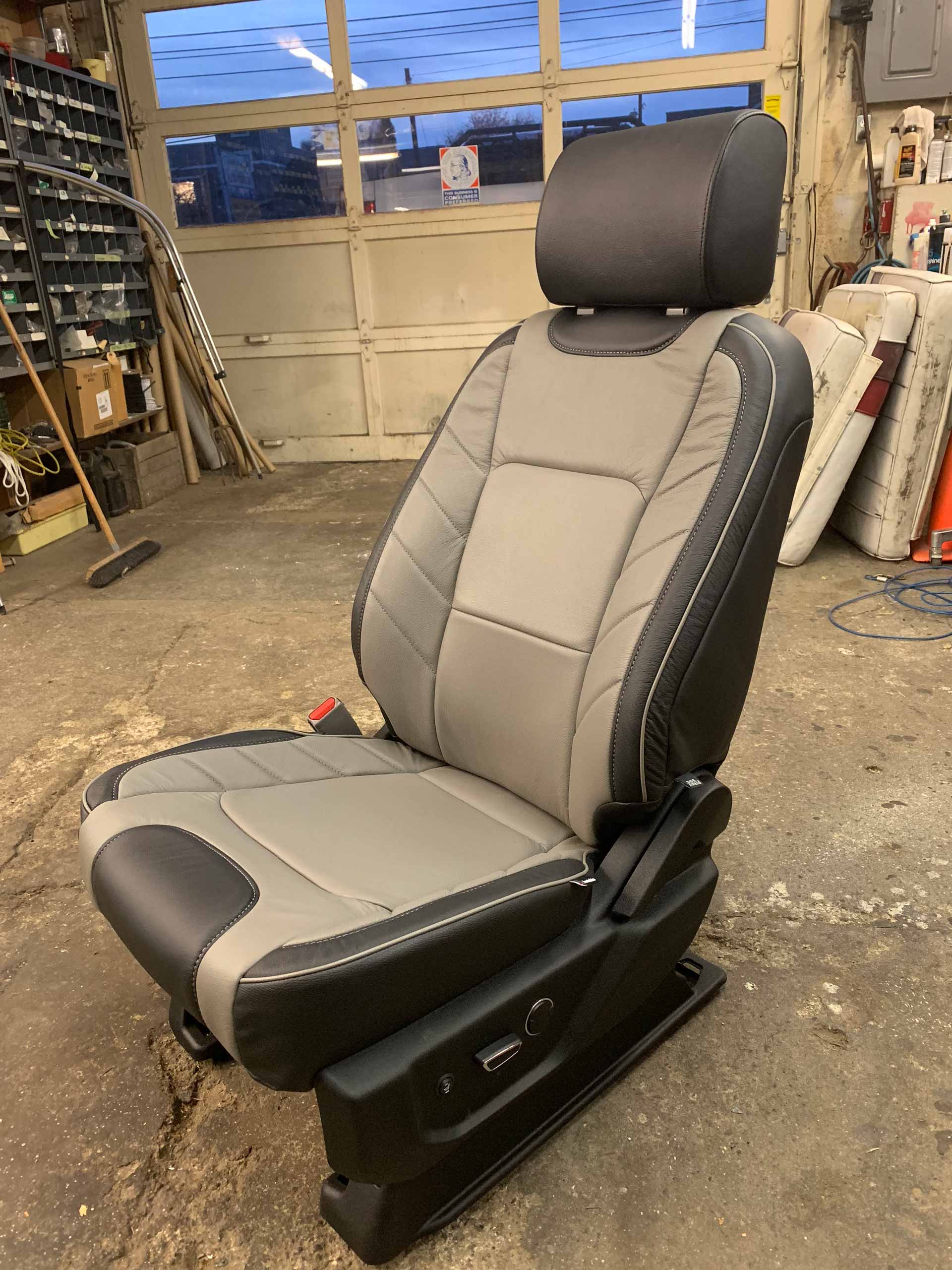 Upholstered car seat