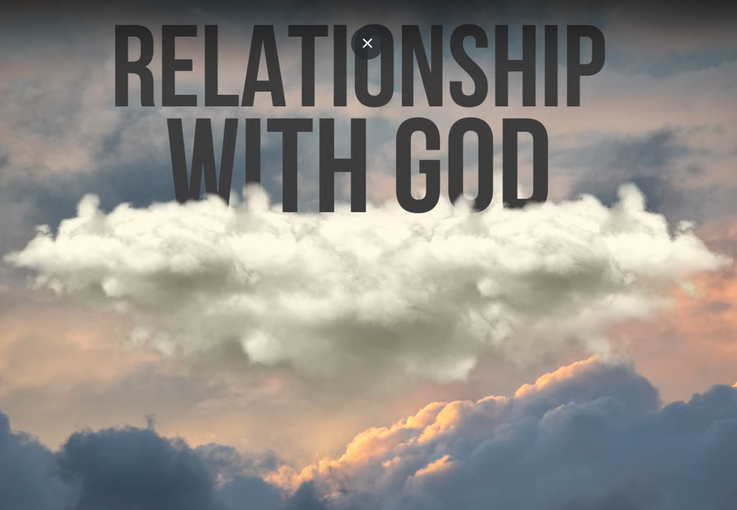 a cloud in the sky with the words relationship with god above it