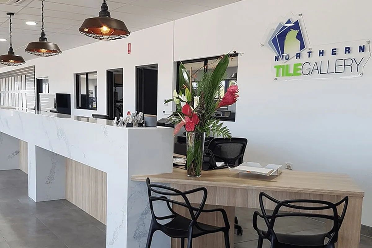 There is a Table and Chairs in the Middle of the Room — Northern Tile Gallery in Winnellie, NT