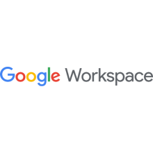 The google workspace logo is on a white background.