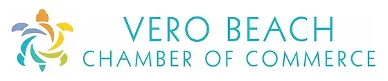 The logo for the vero beach chamber of commerce