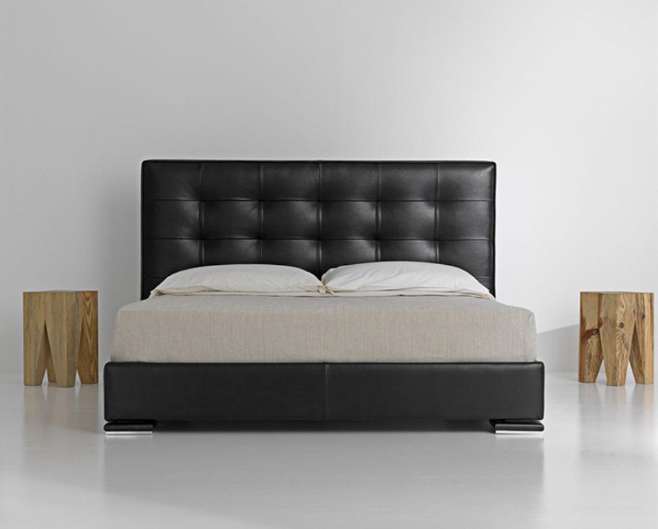 Letto contenitore Nyo con testiera nera