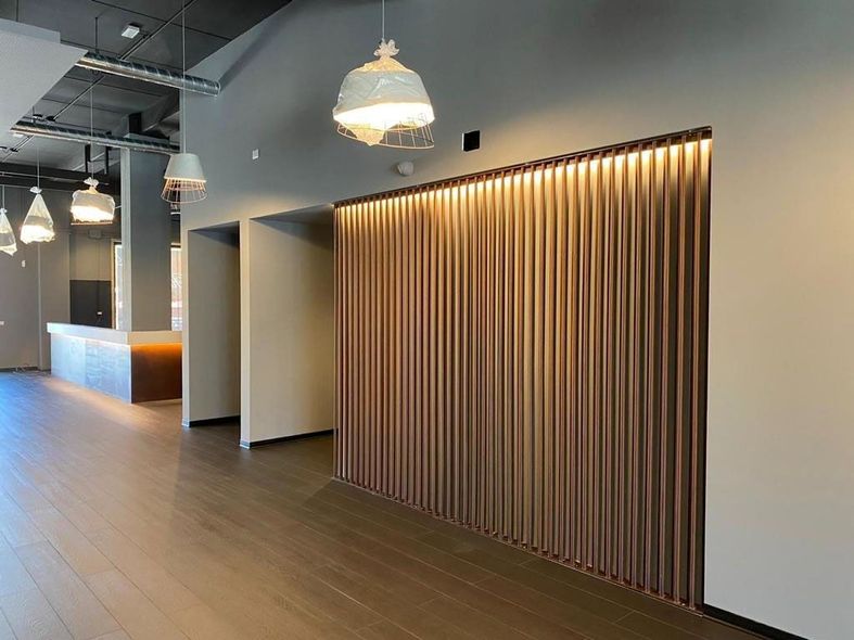 Verniciatura in azzurro