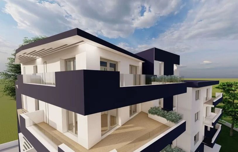 Verniciatura in azzurro