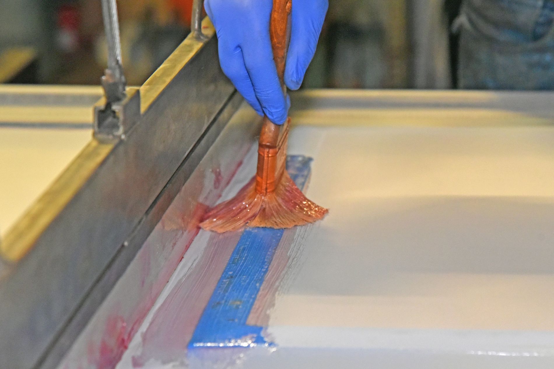 printing finished off by hand