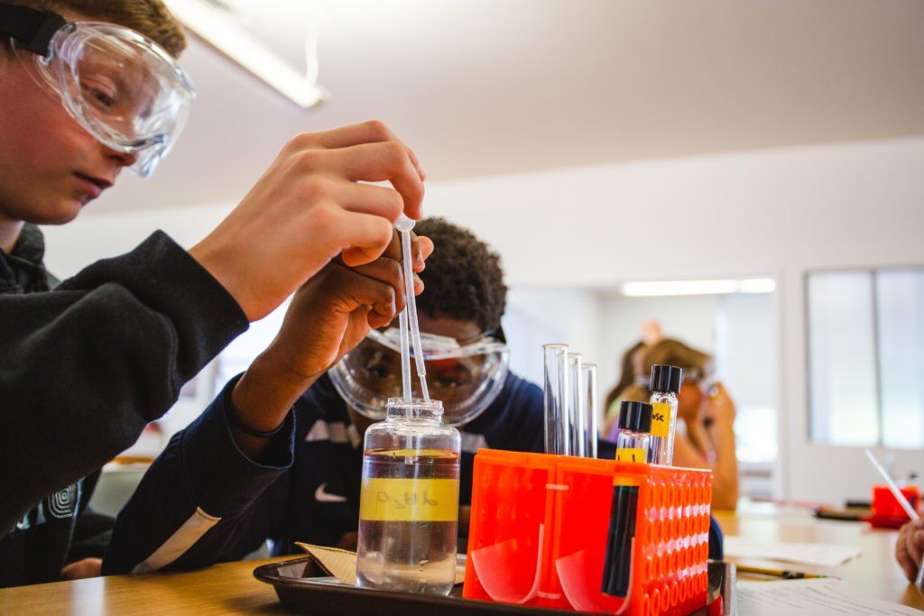 Student perform practical