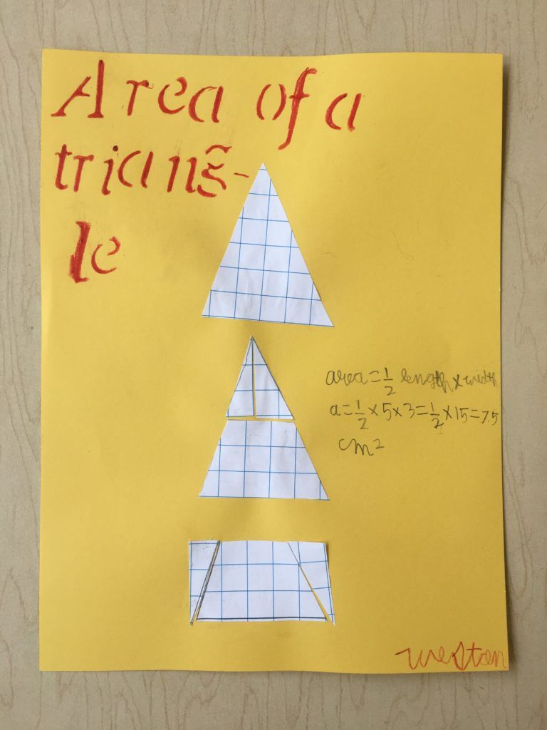 Triangle with formula