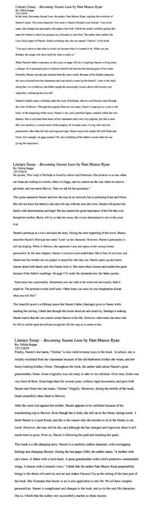 Literay Essay