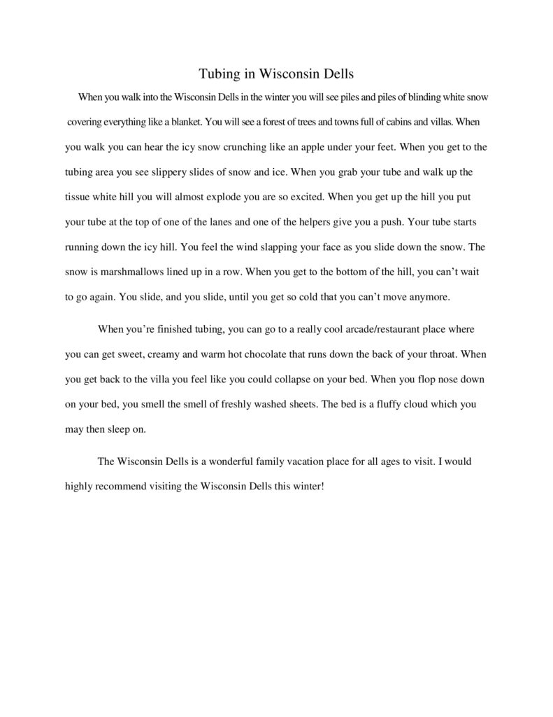 Descriptive Essay