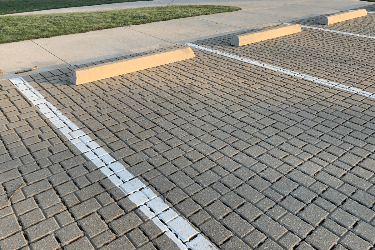 Concrete parking curbs installation services in Cincinnati OH by Cincinnati Concrete Contractors Co