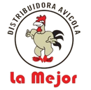 Un logotipo para La Mejor muestra un gallo en un círculo.