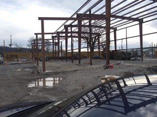 Before Warehouse Frame Construction – Chattanooga, TN – Sexton Roofing and Remodelling